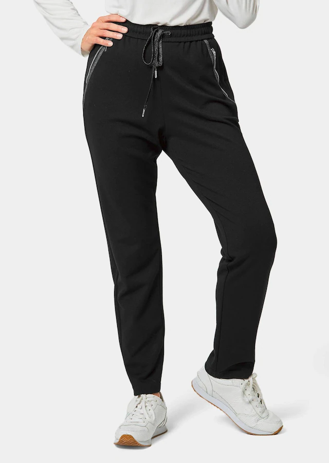 GOLDNER 2-in-1-Hose »Kurzgröße Elegante Joggpants SARA, hoher Bund« Ohne