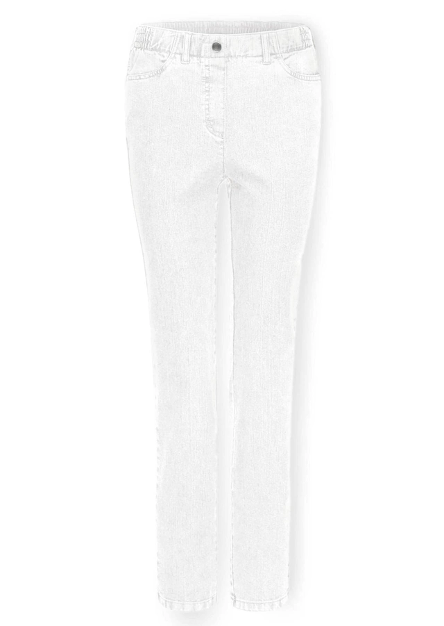 GOLDNER Regular-fit-Jeans »Kurzgröße Klassische Jeansschlupfhose MARTHA« Dehnbar in jede Richtung