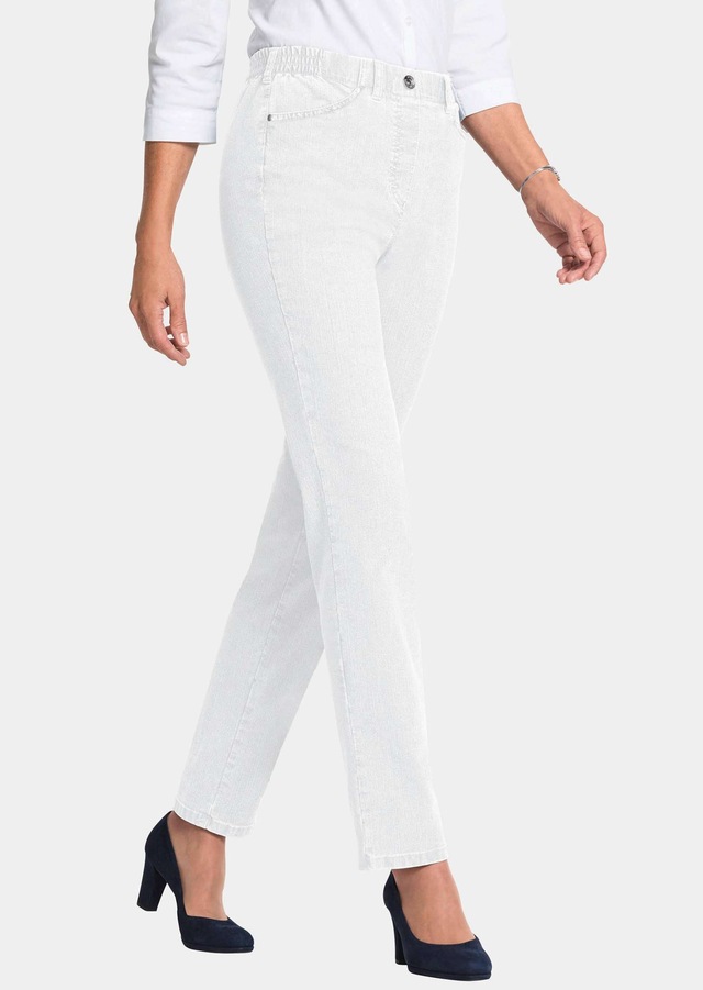 GOLDNER Regular-fit-Jeans »Kurzgröße Klassische Jeansschlupfhose MARTHA« Dehnbar in jede Richtung