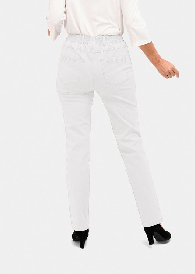 GOLDNER Regular-fit-Jeans »Kurzgröße Klassische Jeansschlupfhose MARTHA« Dehnbar in jede Richtung