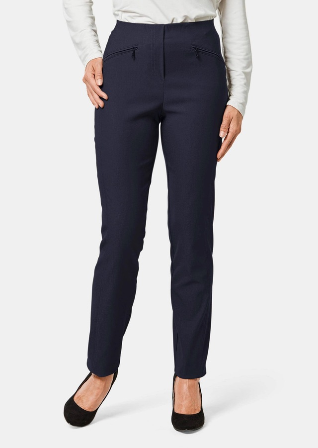 GOLDNER 2-in-1-Hose »Kurzgröße Elegante Stretchhose mit Schlupfbund« Ohne