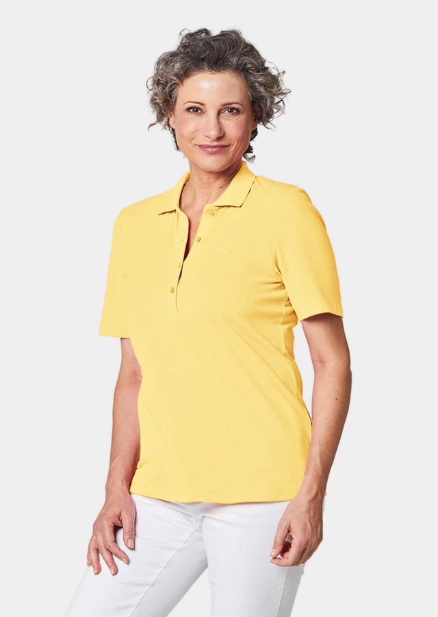 GOLDNER Poloshirt »Kurzgröße Poloshirt in hochwertiger Pikee-Qualität« Ohne