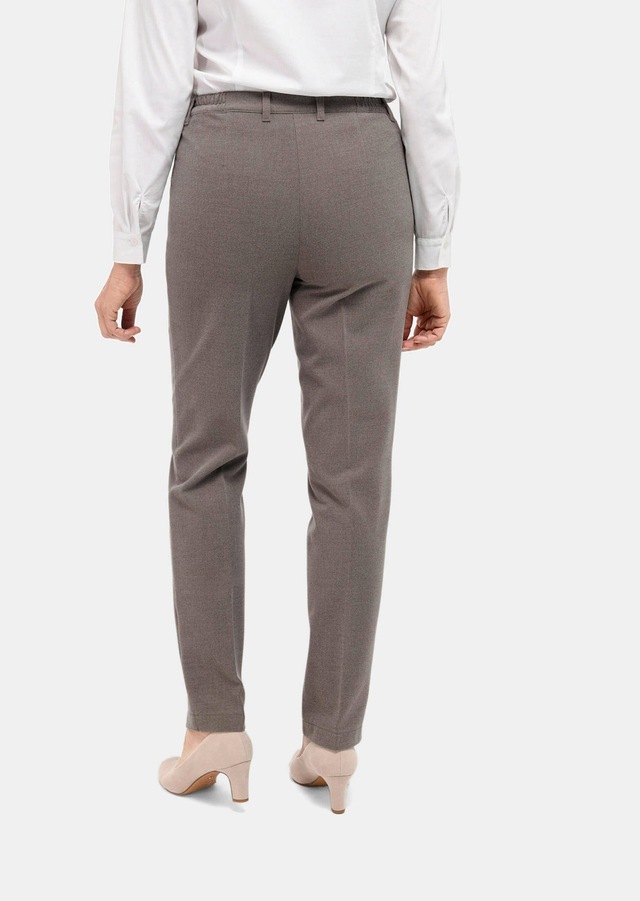 GOLDNER 2-in-1-Hose »Bügelfaltenhose mit Melange-Effekt« Softer Griff & schöner, fließender Fall