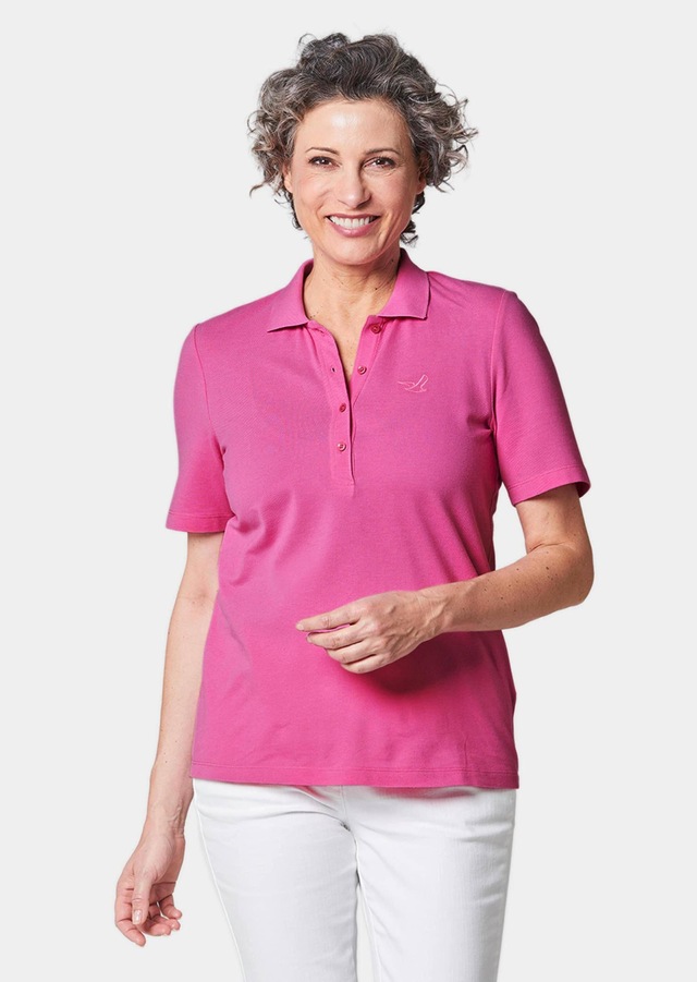 GOLDNER Poloshirt »Kurzgröße Poloshirt in hochwertiger Pikee-Qualität« Ohne