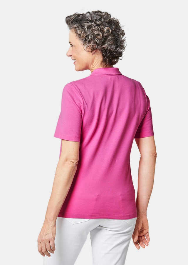 GOLDNER Poloshirt »Kurzgröße Poloshirt in hochwertiger Pikee-Qualität« Ohne