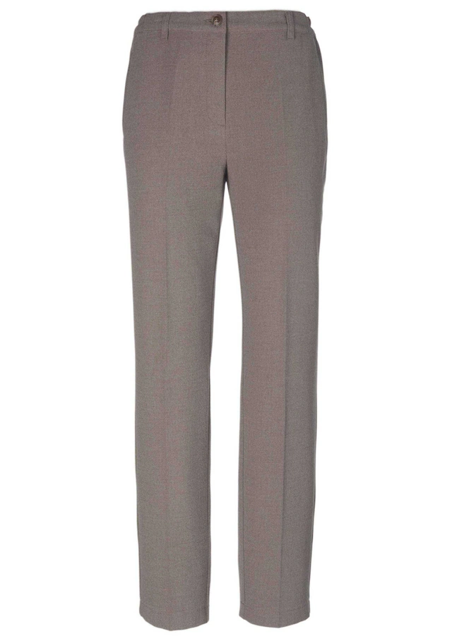 GOLDNER 2-in-1-Hose »Kurzgröße Bügelfaltenhose mit Melange-Effekt« Softer Griff & schöner, fließender Fall