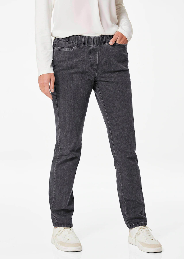 GOLDNER Regular-fit-Jeans »Klassische Jeansschlupfhose LOUISA« Dehnbar in jede Richtung