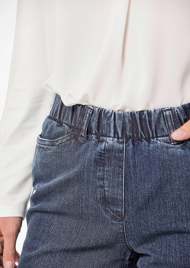 GOLDNER Regular-fit-Jeans »Kurzgröße Klassische Jeansschlupfhose LOUISA« Dehnbar in jede Richtung