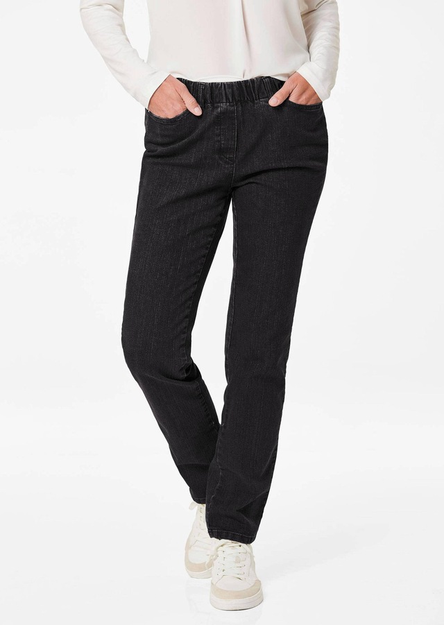 GOLDNER Regular-fit-Jeans »Kurzgröße Klassische Jeansschlupfhose LOUISA« Dehnbar in jede Richtung