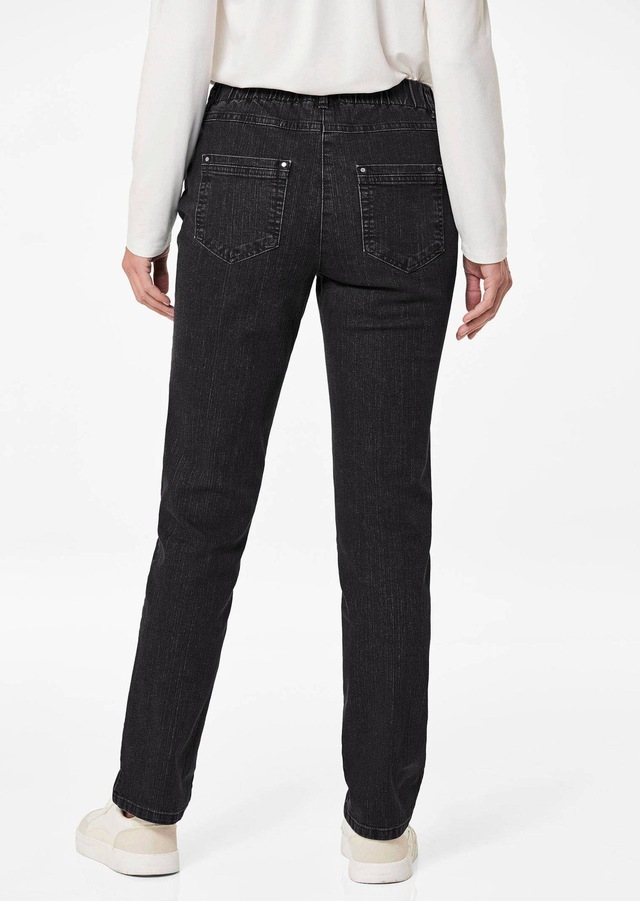 GOLDNER Regular-fit-Jeans »Kurzgröße Klassische Jeansschlupfhose LOUISA« Dehnbar in jede Richtung