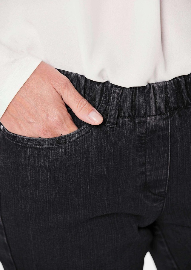 GOLDNER Regular-fit-Jeans »Kurzgröße Klassische Jeansschlupfhose LOUISA« Dehnbar in jede Richtung