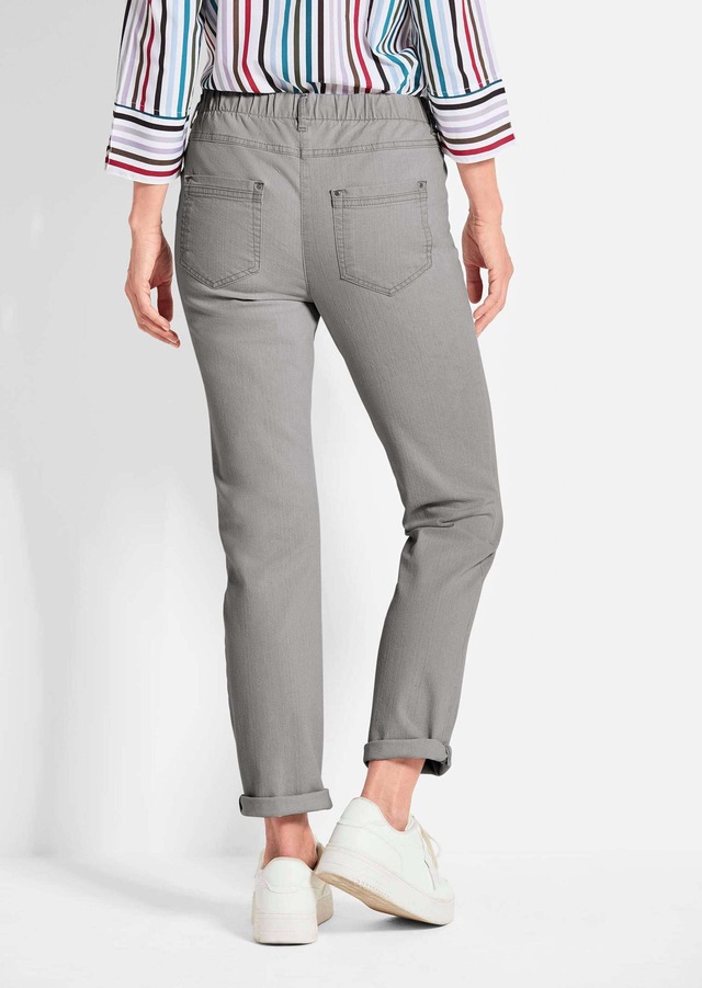GOLDNER Regular-fit-Jeans »Kurzgröße Klassische Jeansschlupfhose LOUISA« Dehnbar in jede Richtung
