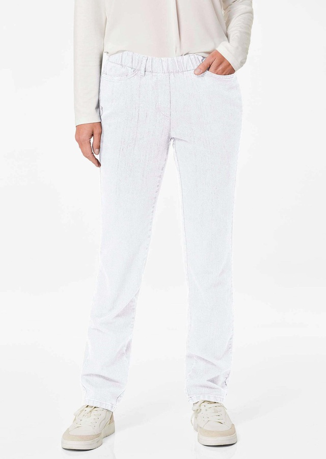GOLDNER Regular-fit-Jeans »Kurzgröße Klassische Jeansschlupfhose LOUISA« Dehnbar in jede Richtung