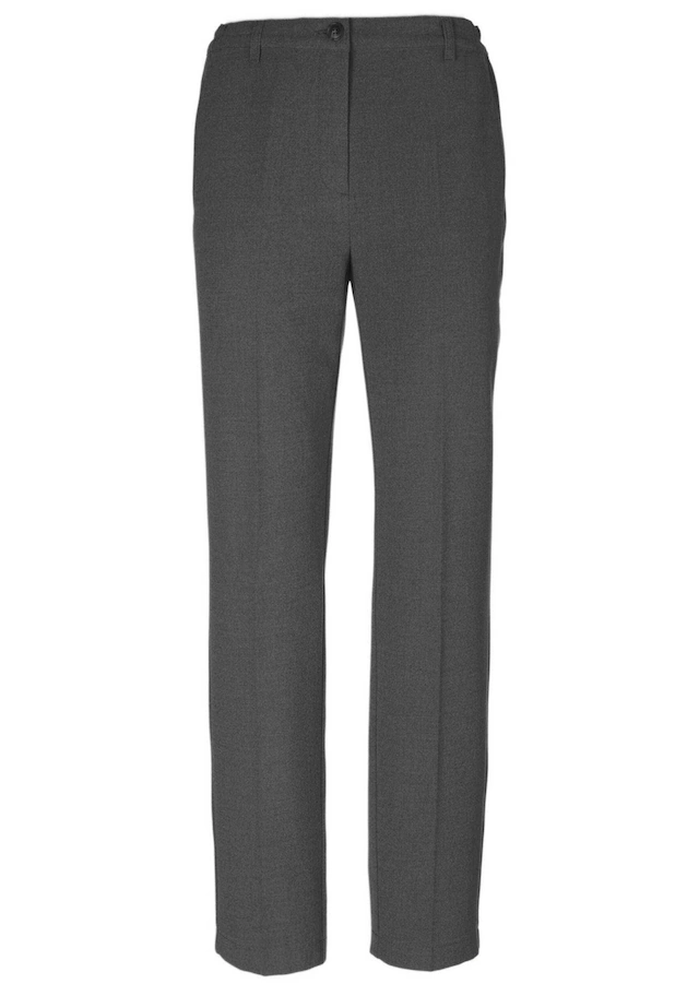 GOLDNER 2-in-1-Hose »Kurzgröße Bügelfaltenhose mit Melange-Effekt« Softer Griff & schöner, fließender Fall