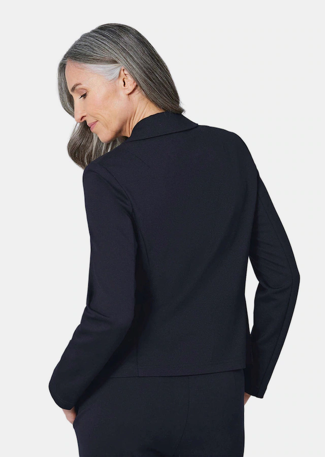GOLDNER Kurzjacke »Leichte Jacke mit Stehkragen in rot« mit Wienernähten für perfekte Passform