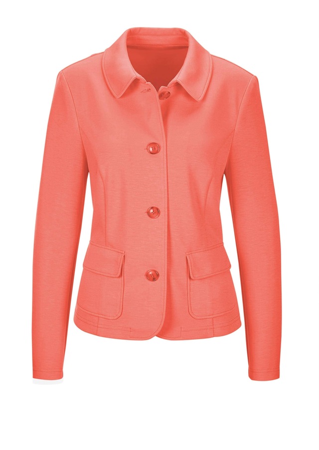 GOLDNER Kurzjacke »Leichte Jacke mit Stehkragen in rot« mit Wienernähten für perfekte Passform