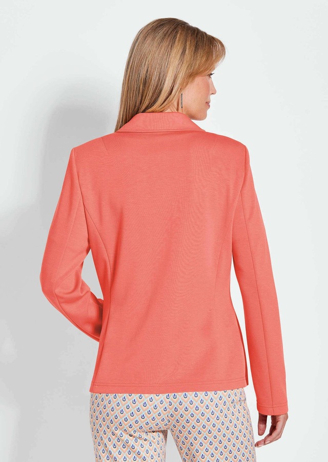 GOLDNER Kurzjacke »Leichte Jacke mit Stehkragen in rot« mit Wienernähten für perfekte Passform