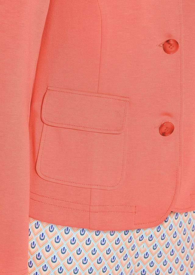 GOLDNER Kurzjacke »Leichte Jacke mit Stehkragen in rot« mit Wienernähten für perfekte Passform