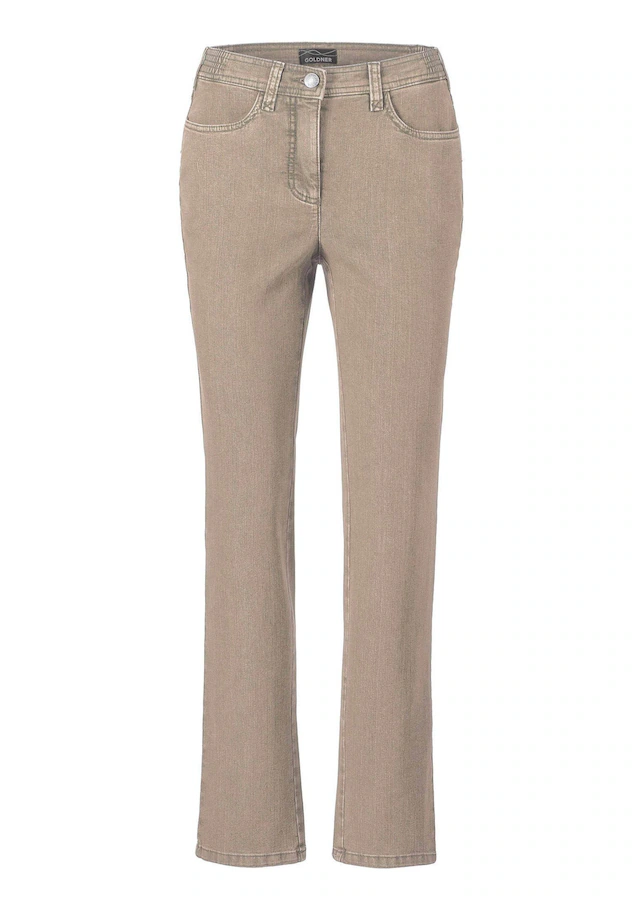 GOLDNER Regular-fit-Jeans »Kurzgröße Denimhose mit Stretchkomfort« Ohne