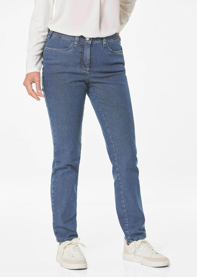 GOLDNER Regular-fit-Jeans »Kurzgröße Denimhose mit Stretchkomfort« Ohne