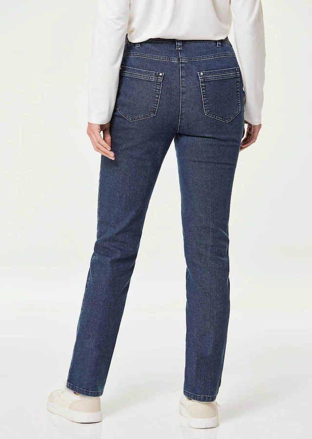 GOLDNER Regular-fit-Jeans »Kurzgröße Denimhose mit Stretchkomfort« Ohne