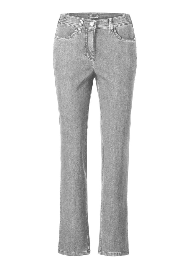 GOLDNER Regular-fit-Jeans »Kurzgröße Denimhose mit Stretchkomfort« Ohne