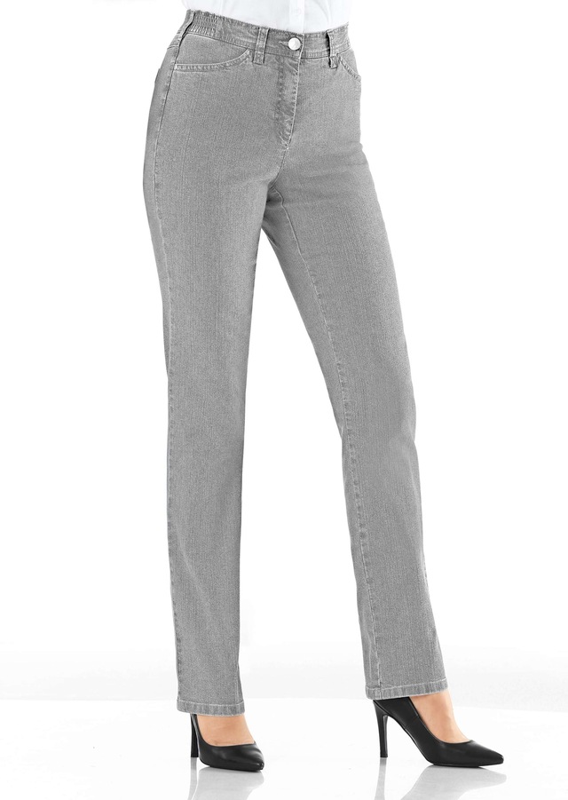 GOLDNER Regular-fit-Jeans »Kurzgröße Denimhose mit Stretchkomfort« Ohne