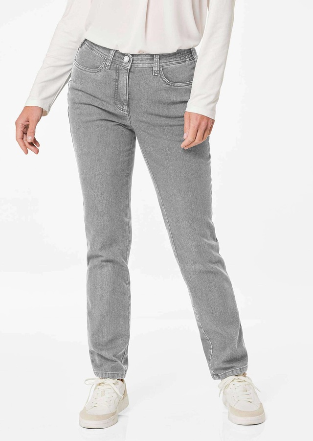 GOLDNER Regular-fit-Jeans »Kurzgröße Denimhose mit Stretchkomfort« Ohne