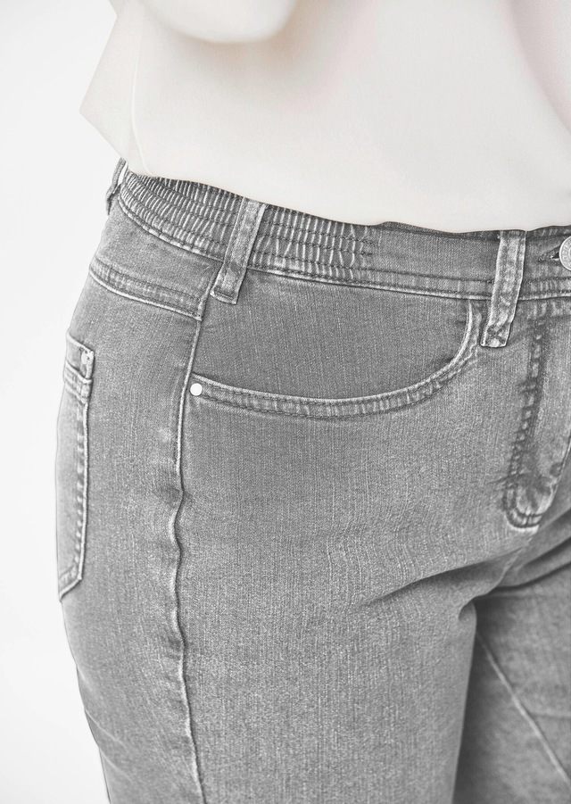 GOLDNER Regular-fit-Jeans »Kurzgröße Denimhose mit Stretchkomfort« Ohne