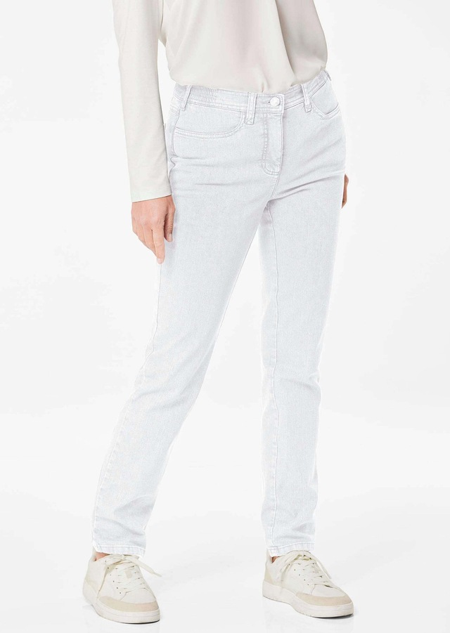 GOLDNER Regular-fit-Jeans »Kurzgröße Denimhose mit Stretchkomfort« Ohne