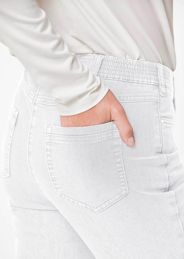 GOLDNER Regular-fit-Jeans »Kurzgröße Denimhose mit Stretchkomfort« Ohne
