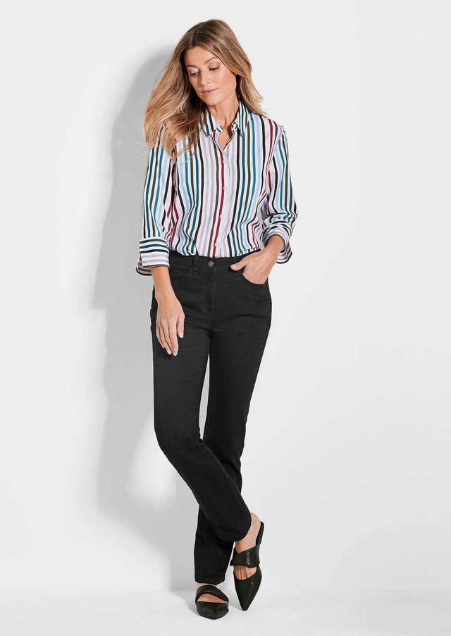 GOLDNER Regular-fit-Jeans »Kurzgröße Denimhose mit Stretchkomfort« Ohne