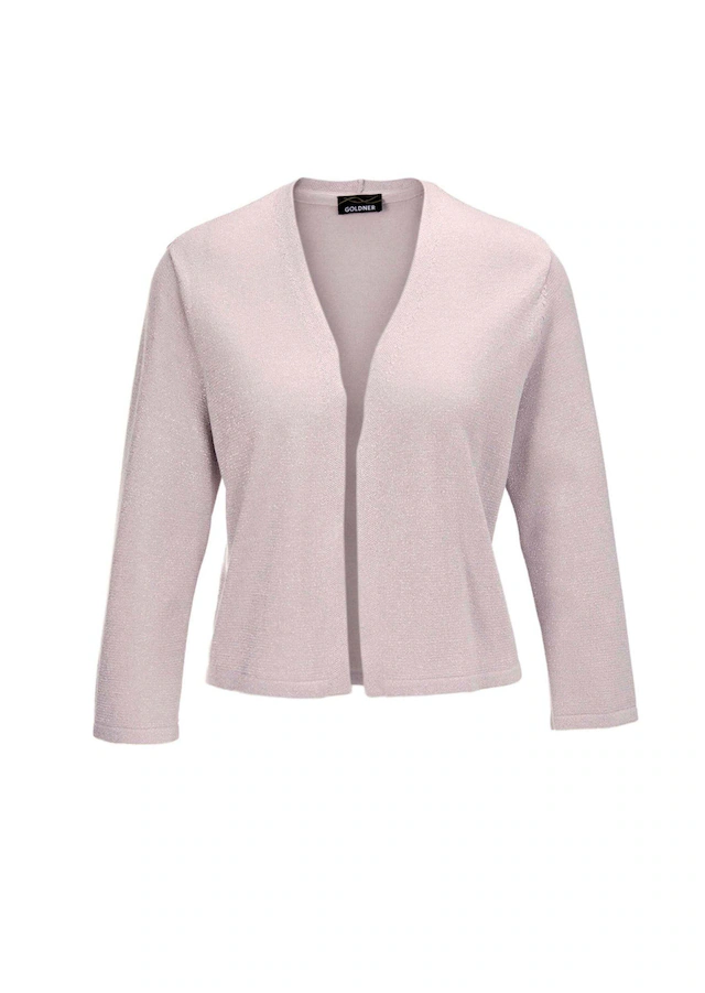 GOLDNER Strickjacke »Kurzgröße Wunderbar leichter Strick-Bolero« perfekte Länge um ein Kleid darunter zu tragen