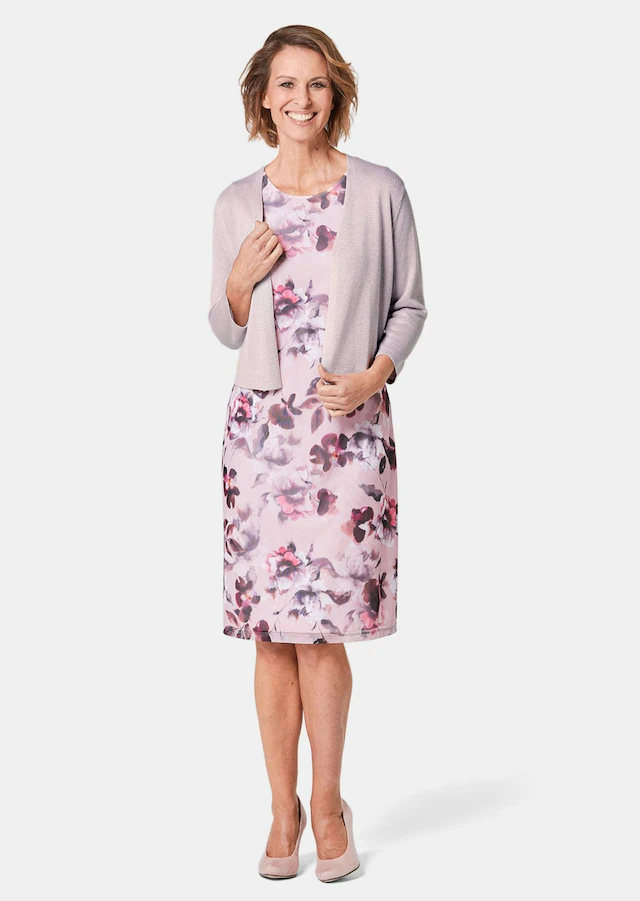 GOLDNER Strickjacke »Kurzgröße Wunderbar leichter Strick-Bolero« perfekte Länge um ein Kleid darunter zu tragen