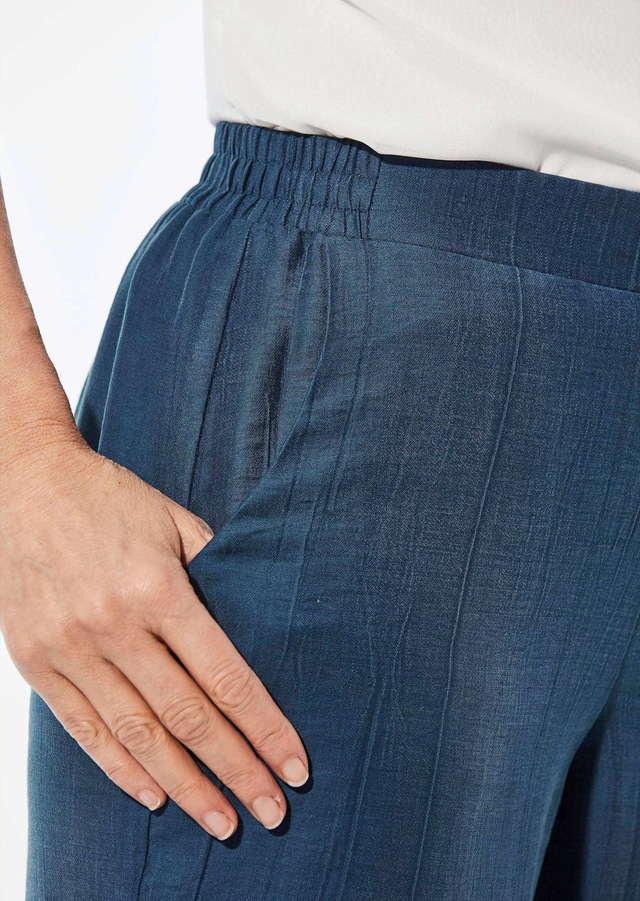 GOLDNER Schlupfhose »Elegante Stoffhose mit Teildehnbund« Vorne glatter Bund, weite Beinform