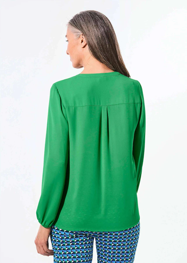 GOLDNER Tunika »Bluse mit Tunika Ausschnitt« Falten
