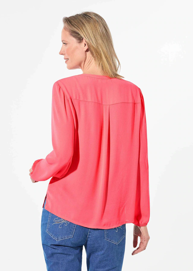 GOLDNER Tunika »Bluse mit Tunika Ausschnitt« Falten