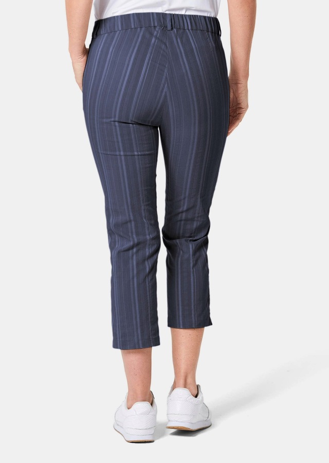 GOLDNER Caprihose »Kurzgröße Verkürzte Strukturhose in elastischer Ware« perfekter Sitz mit viel Komfort