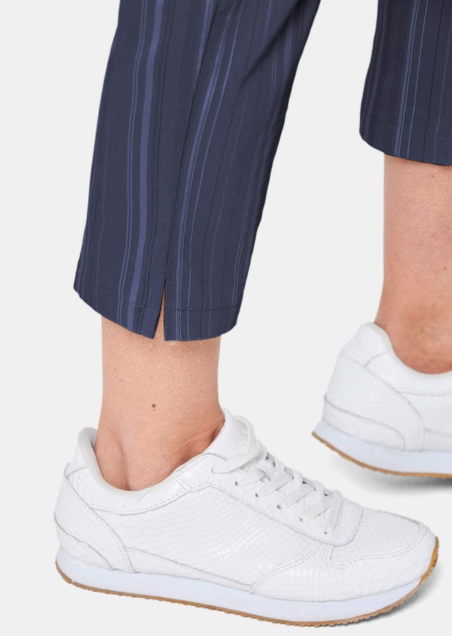GOLDNER Caprihose »Kurzgröße Verkürzte Strukturhose in elastischer Ware« perfekter Sitz mit viel Komfort