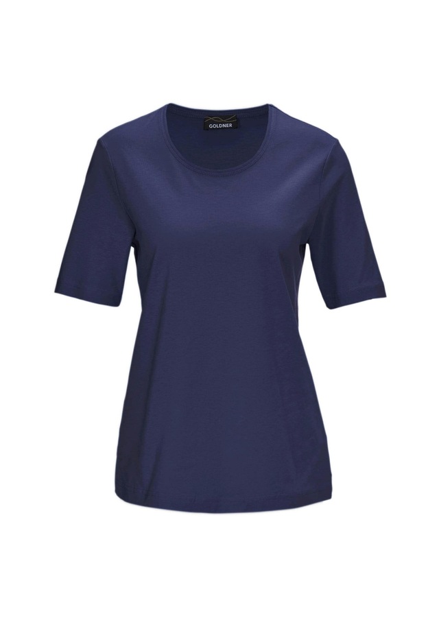 GOLDNER Langarm-Poloshirt »Basic Baumwollshirt mit kurzem Arm« Ohne
