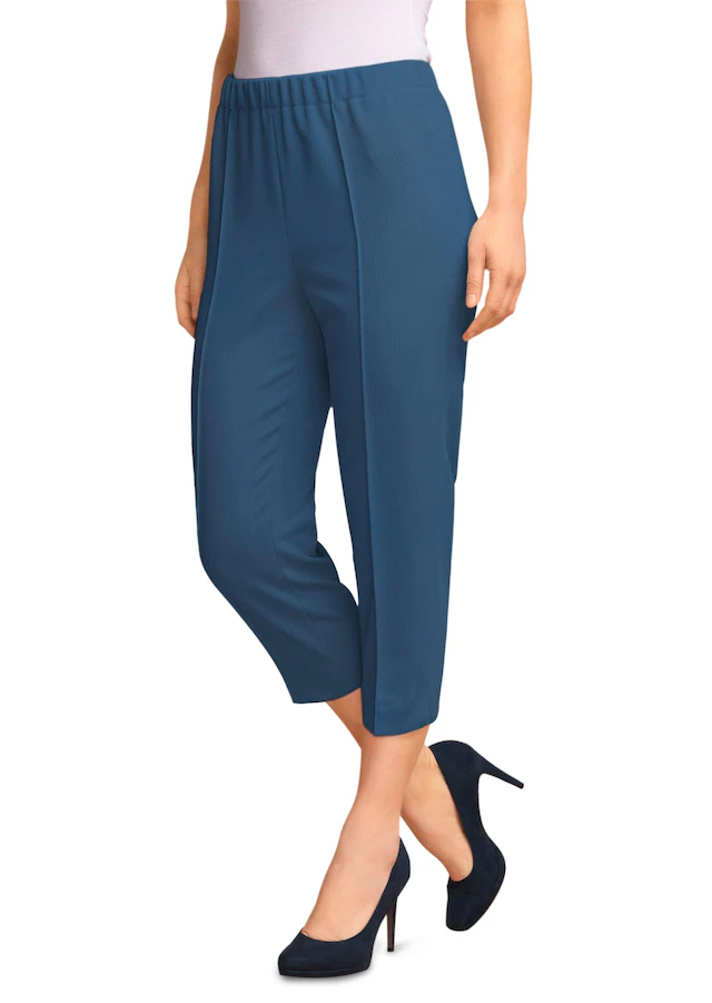 GOLDNER Caprihose »Kurzgröße Sportive 7/8-Hose mit Biesen« Ohne