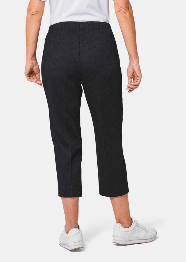 GOLDNER Caprihose »Kurzgröße Sportive 7/8-Hose mit Biesen« Ohne