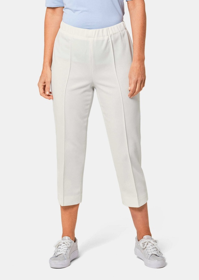 GOLDNER Caprihose »Kurzgröße Sportive 7/8-Hose mit Biesen« Ohne