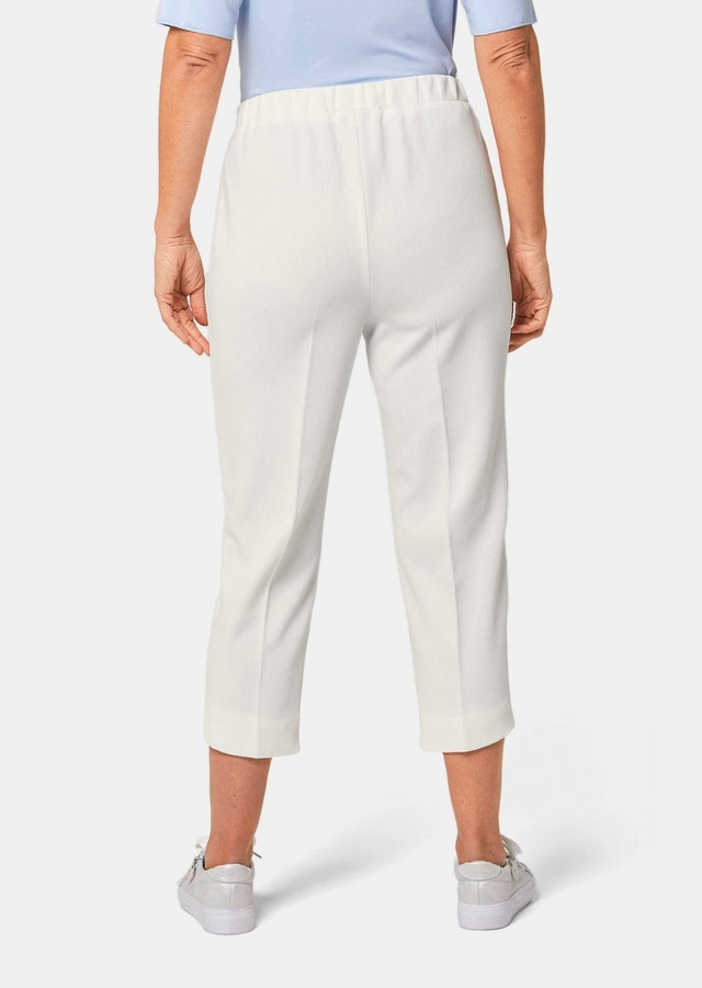 GOLDNER Caprihose »Kurzgröße Sportive 7/8-Hose mit Biesen« Ohne