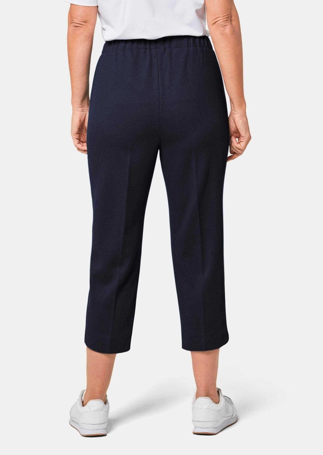 GOLDNER Caprihose »Kurzgröße Sportive 7/8-Hose mit Biesen« Ohne