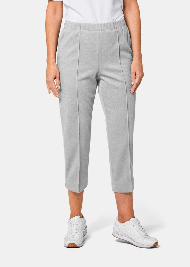 GOLDNER Caprihose »Kurzgröße Sportive 7/8-Hose mit Biesen« Ohne