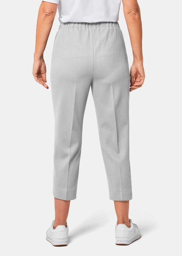 GOLDNER Caprihose »Kurzgröße Sportive 7/8-Hose mit Biesen« Ohne