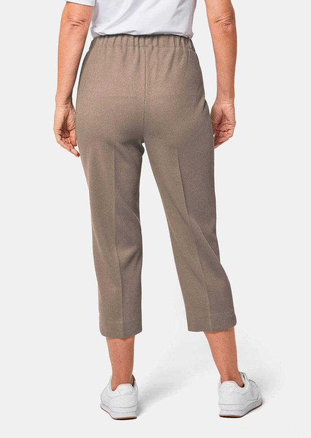 GOLDNER Caprihose »Kurzgröße Sportive 7/8-Hose mit Biesen« Ohne