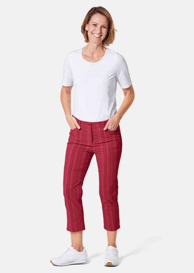 GOLDNER Caprihose »Verkürzte Strukturhose in elastischer Ware« perfekter Sitz mit viel Komfort