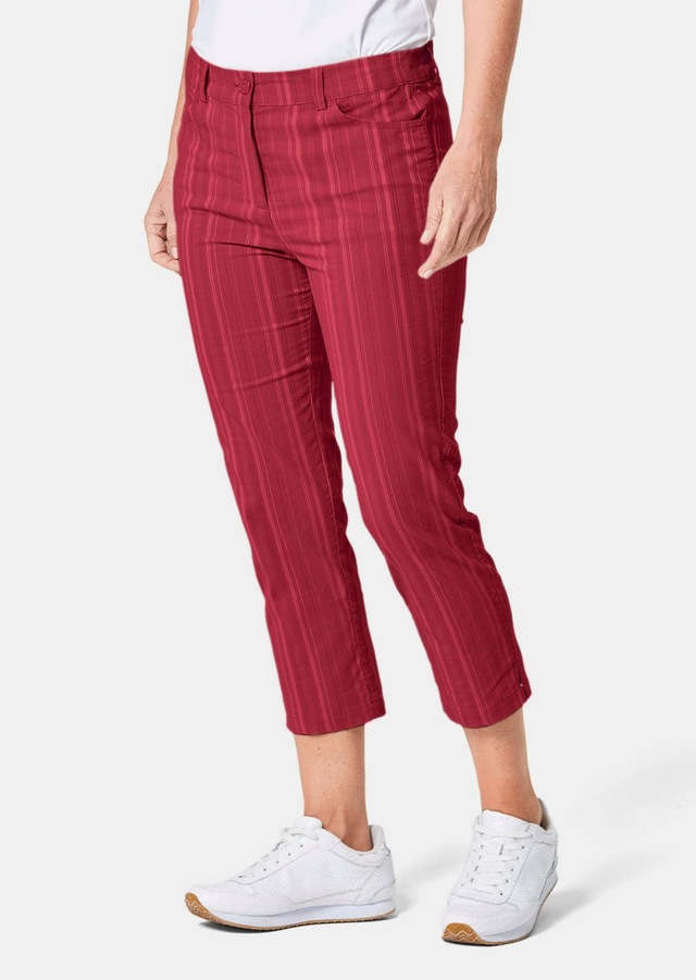 GOLDNER Caprihose »Verkürzte Strukturhose in elastischer Ware« perfekter Sitz mit viel Komfort